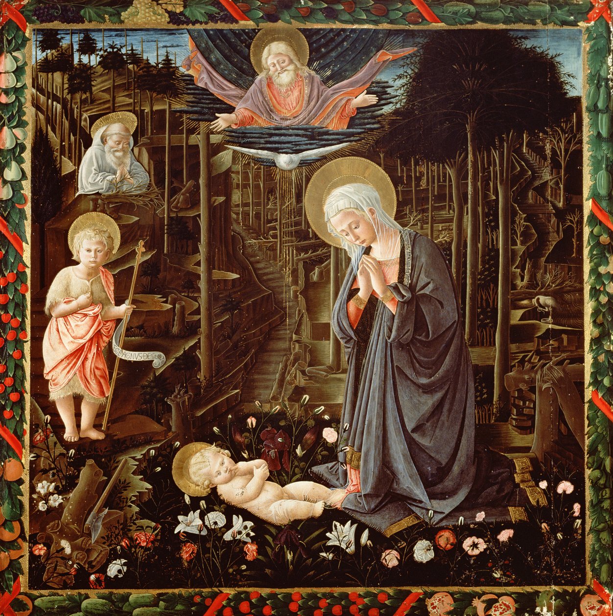 Madona s dítětem, z kaple Tří králů od Benozzo di Lese di Sandro Gozzoli