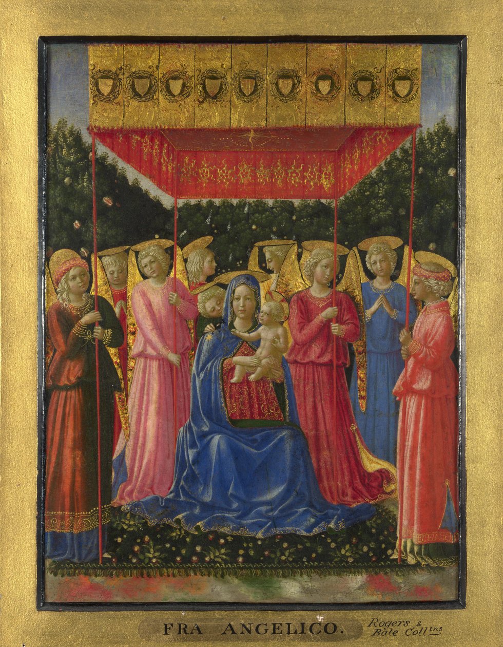 Panna a dítě s anděly, c. 1450 od Benozzo Gozzoli