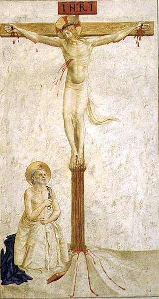 Ukřižování se sv. Dominikem (freska) od Benozzo di Lese di Sandro Gozzoli