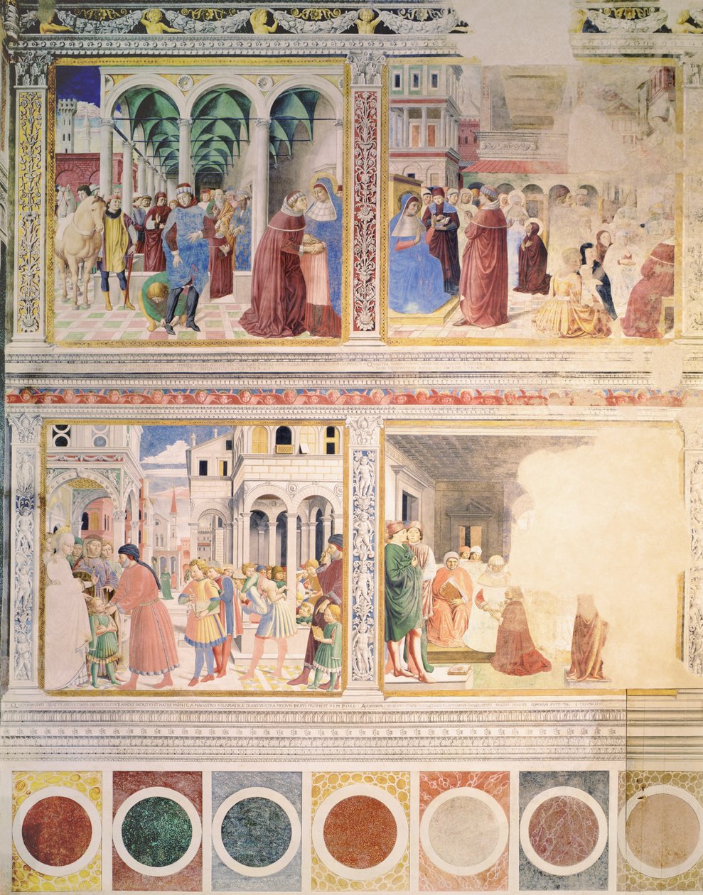 Epizody ze života svatého Augustina, 1463-65 (viz také 192535, 192549, 192550, 192552, 192553, 192554) od Benozzo di Lese di Sandro Gozzoli