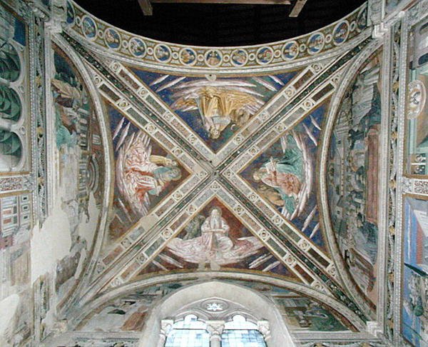 Epizody ze života sv. Augustina, ze stropu kůru, 1463-65 od Benozzo di Lese di Sandro Gozzoli