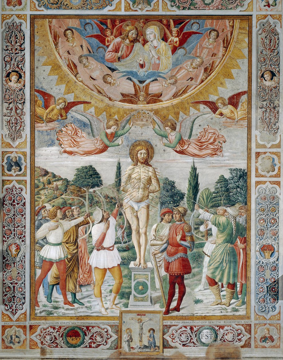 Umučení svatého Šebestiána od Benozzo di Lese di Sandro Gozzoli
