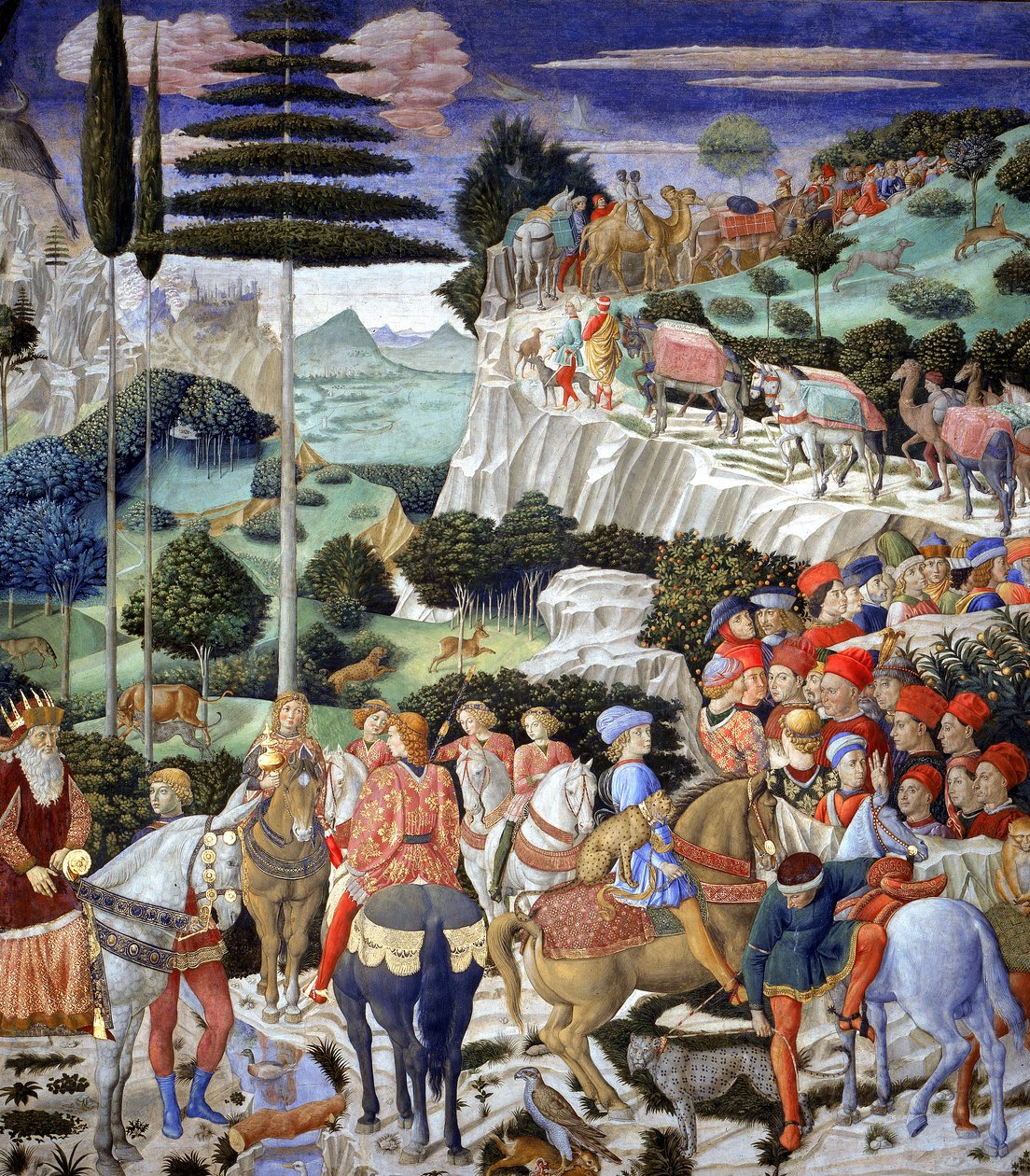 Průvod nejstaršího krále, 1459-60 od Benozzo di Lese di Sandro Gozzoli
