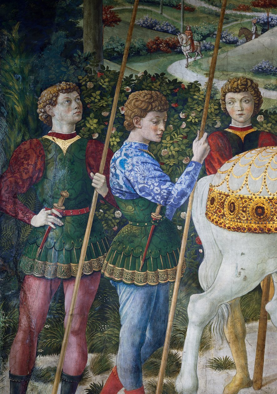 Průvod tří králů, detail od Benozzo di Lese di Sandro Gozzoli