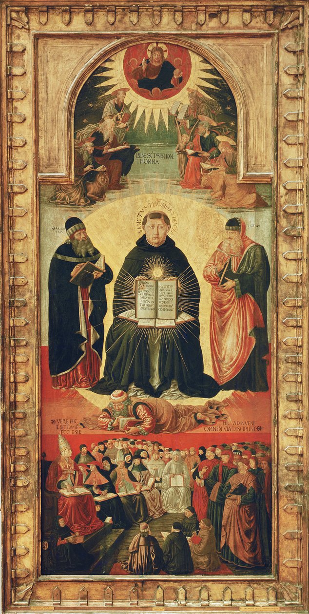 Triumf sv. Tomáše Akvinského (tempera na panelu) od Benozzo di Lese di Sandro Gozzoli