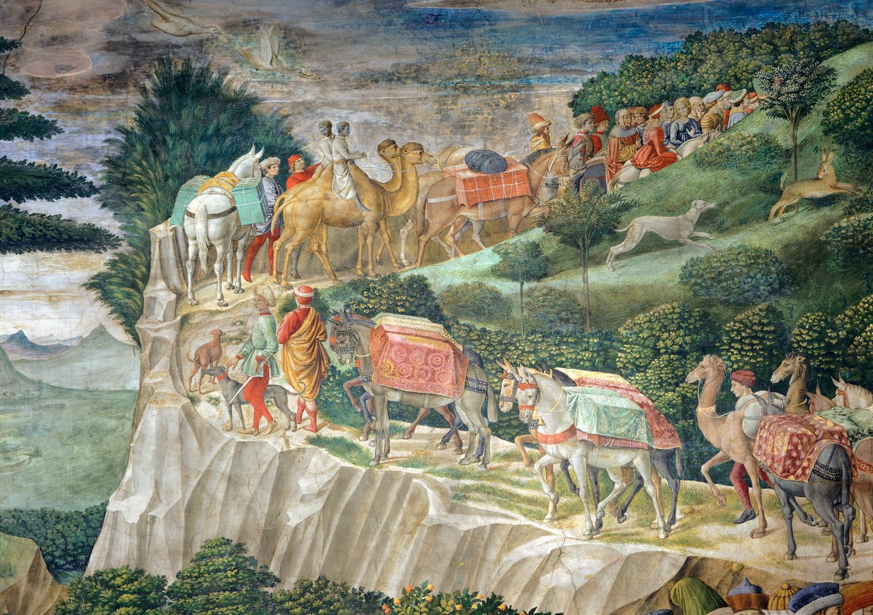 Kavalkáda mágů od Benozzo di Lese di Sandro Gozzoli