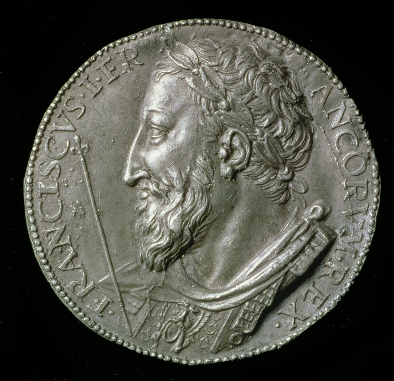 CM.36-1967 František I. z Valois, král Francie (1515-47) uniface, 1537 (olovo) od Benvenuto Cellini