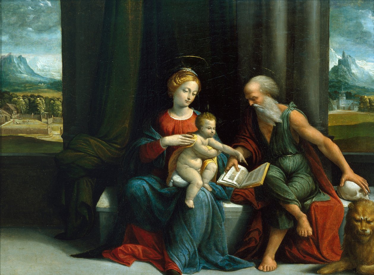 Madona s dítětem a svatý Jeroným od Benvenuto Tisi da Garofalo