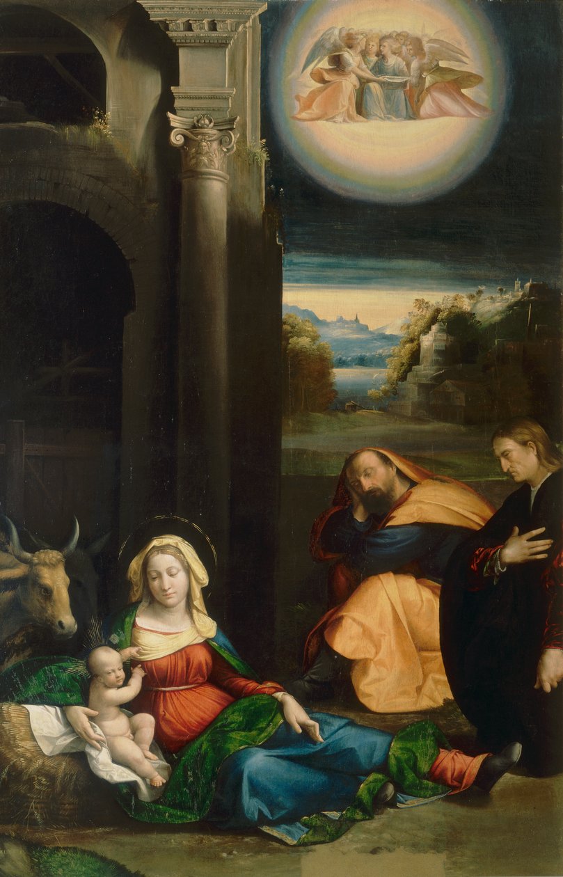 Madonna del Riposo s portrétem Lionella, od Garofala, v Pinacoteca Nazionale ve Ferrara od Benvenuto Tisi da Garofalo