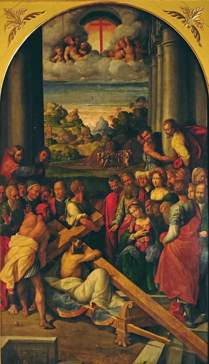 Nesení kříže, c. 1500 od Benvenuto Tisi da Garofalo