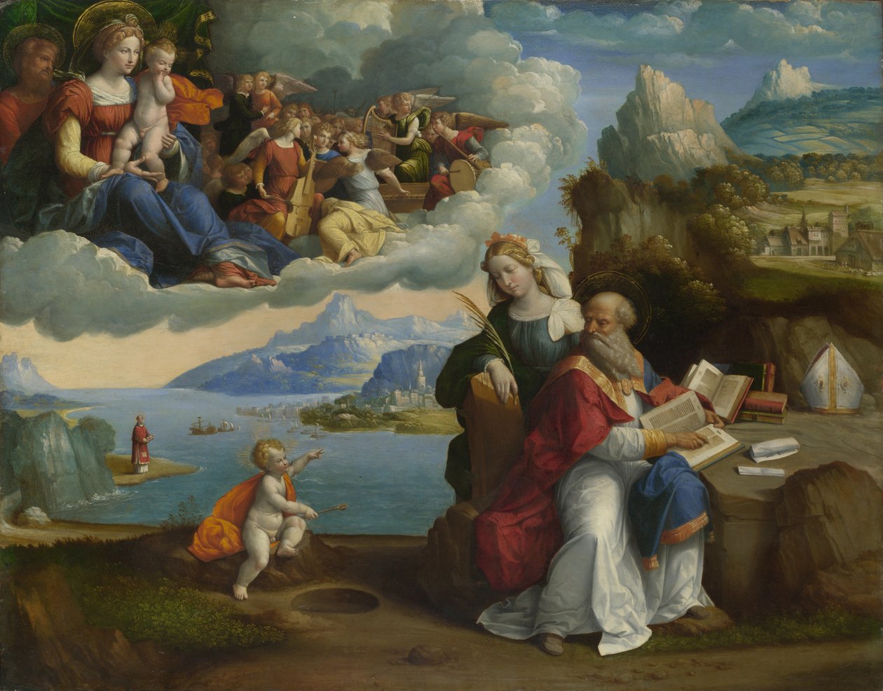 Vidění svatého Augustina, c. 1520 od Benvenuto Tisi da Garofalo