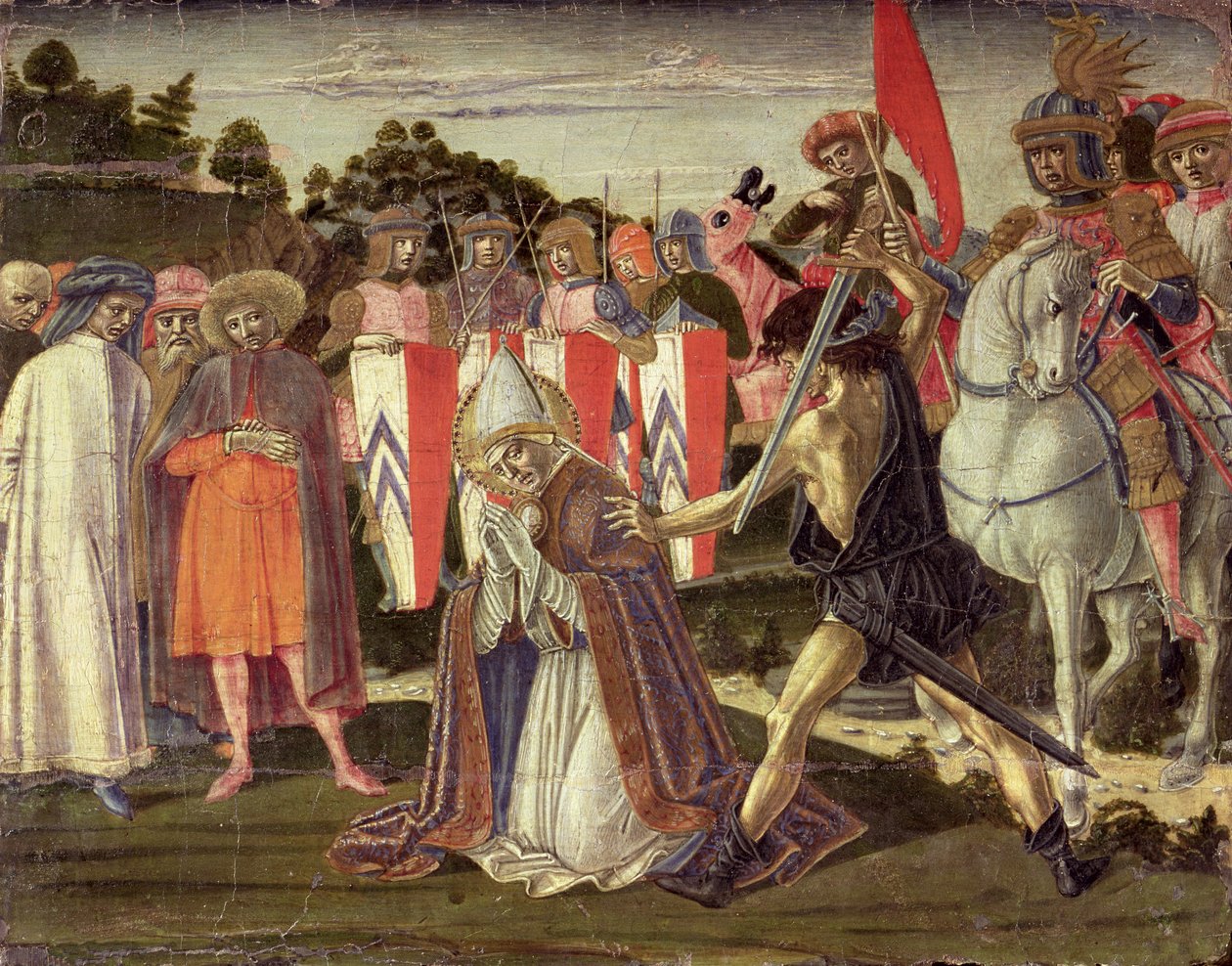 Umučení sv. Fabiána (panel) od Benvenuto di Giovanni