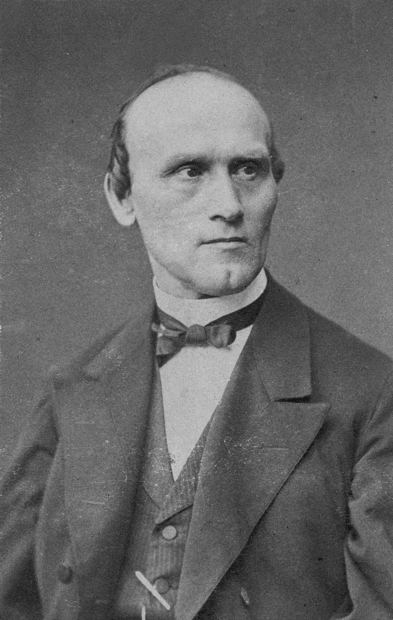 Portrét skladatele Friedricha Kiela 1821-1885 . od Berlin . Photo studio Schaarwächter
