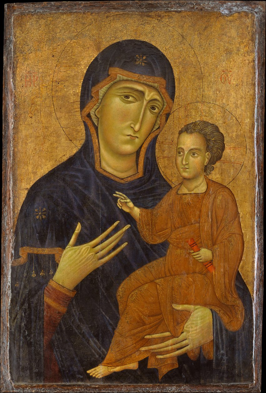 Madonna a dítě, možná 1230s. od Berlinghiero