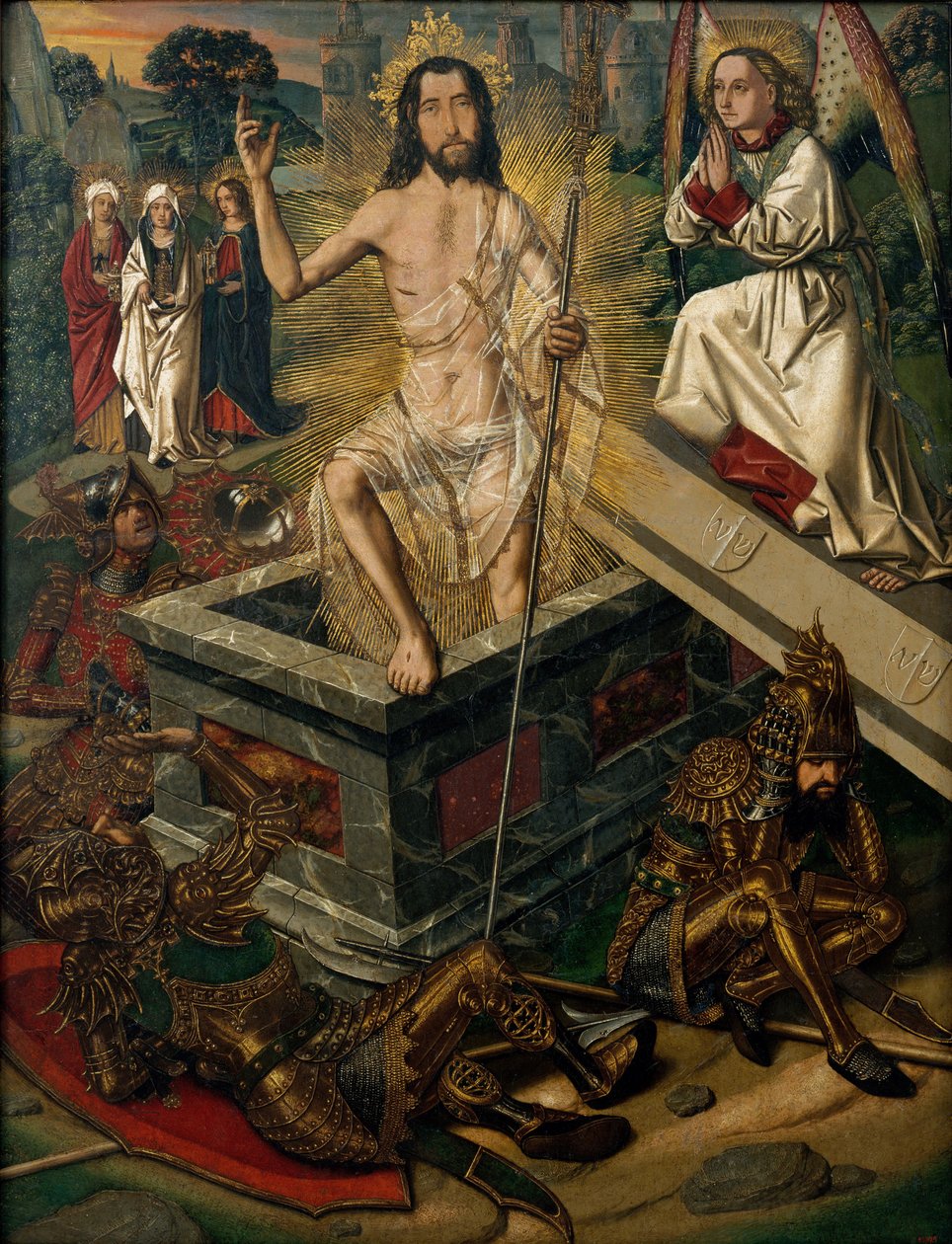 The Resurrection, c.1475 (olej na dřevě) od Bermejo