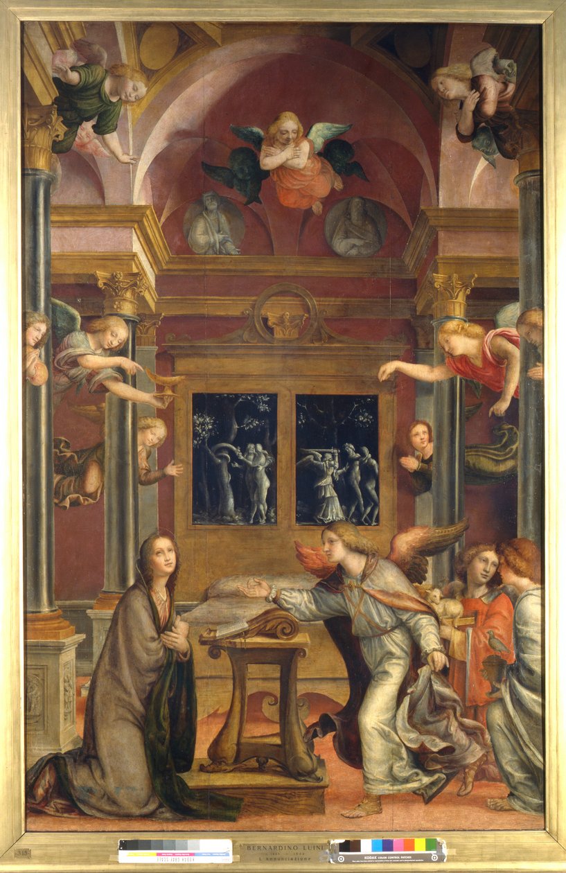 Annunciation, c.1523 (olej na panelu) od Bernadino Zenale