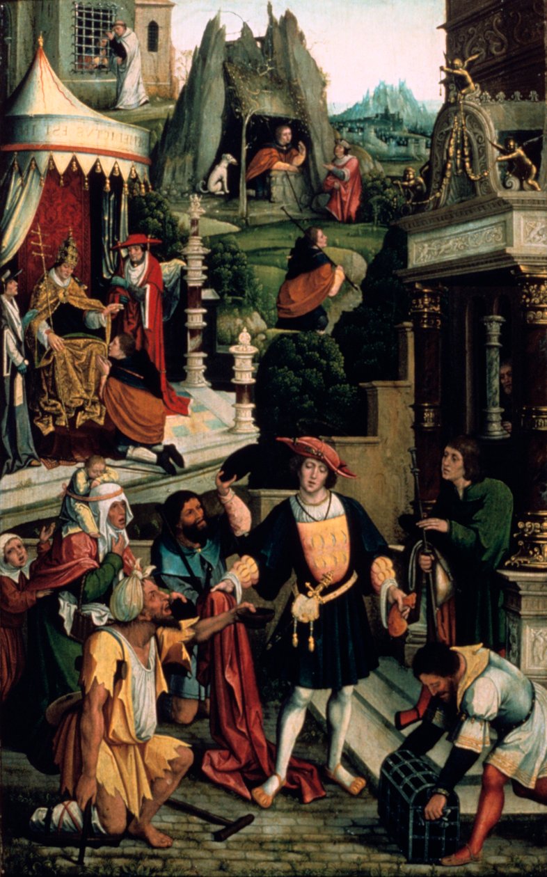Legenda o svatém Rochovi, 16. století. od Bernard van Orley