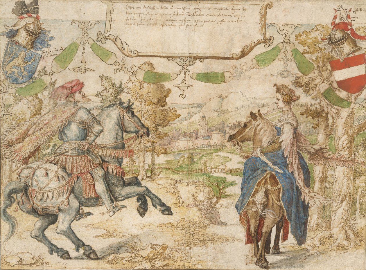 Otto hrabě z Nassau a jeho manželka Adelheid van Vianen, 1530-35. od Bernaert van Orley