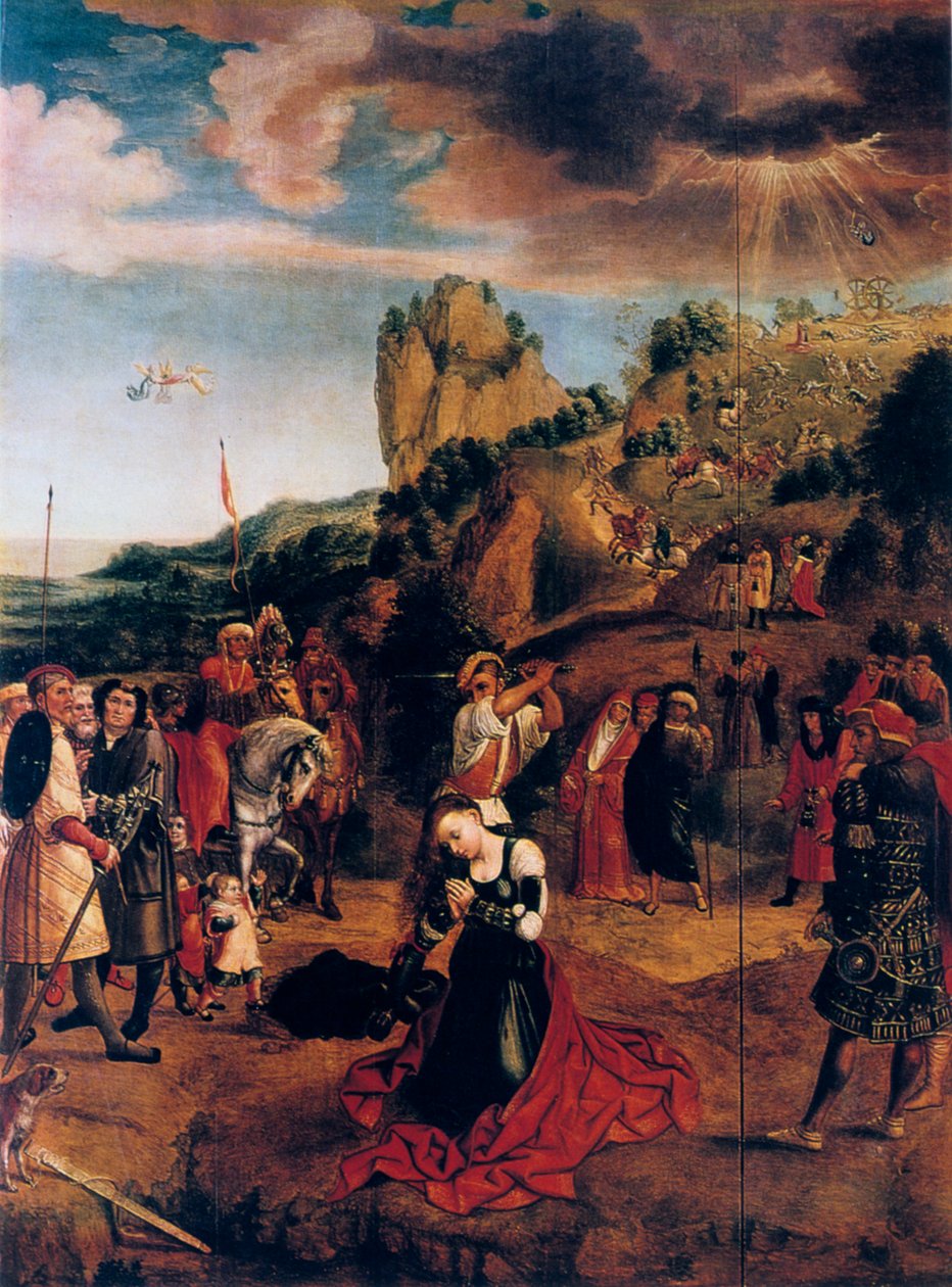 Umučení svaté Kateřiny, 16. století. od Bernard van Orley