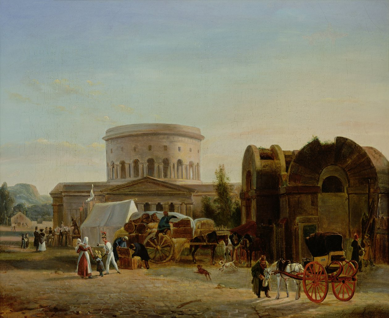 Bariéra v La Villette od Bernard Edouard Swebach