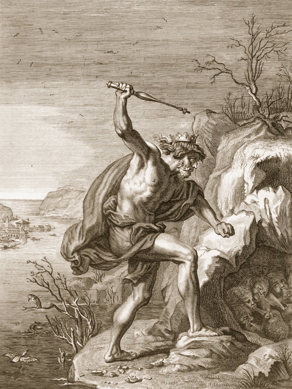 Alcyone a Ceux se proměnili v ptáky, 1730 od Bernard Picart