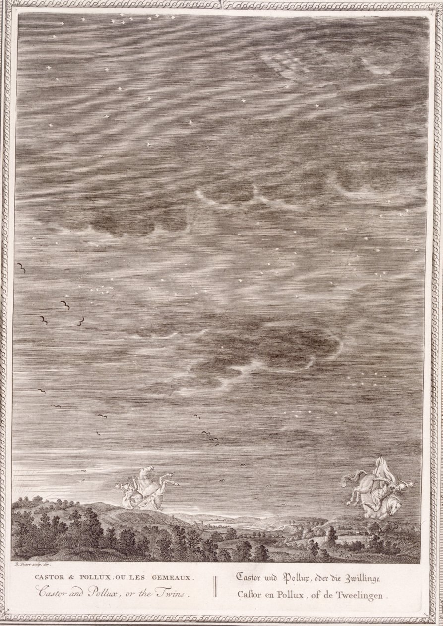 Castor a Pollux, 1731 od Bernard Picart