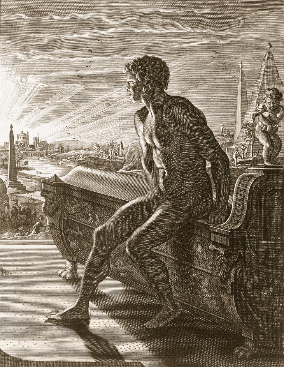 Memnonova socha, 1731 od Bernard Picart