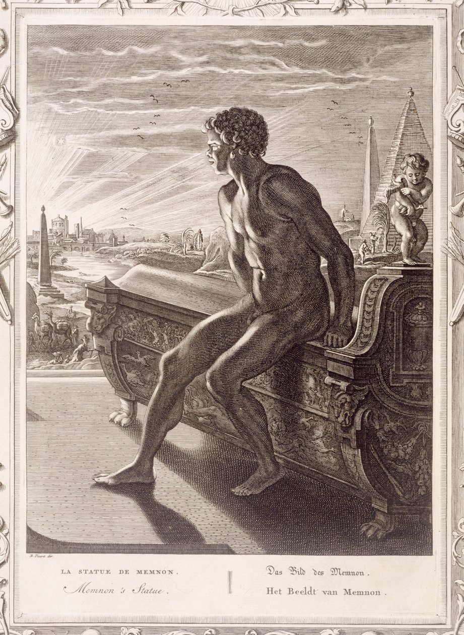 Memnonova socha, 1731 od Bernard Picart