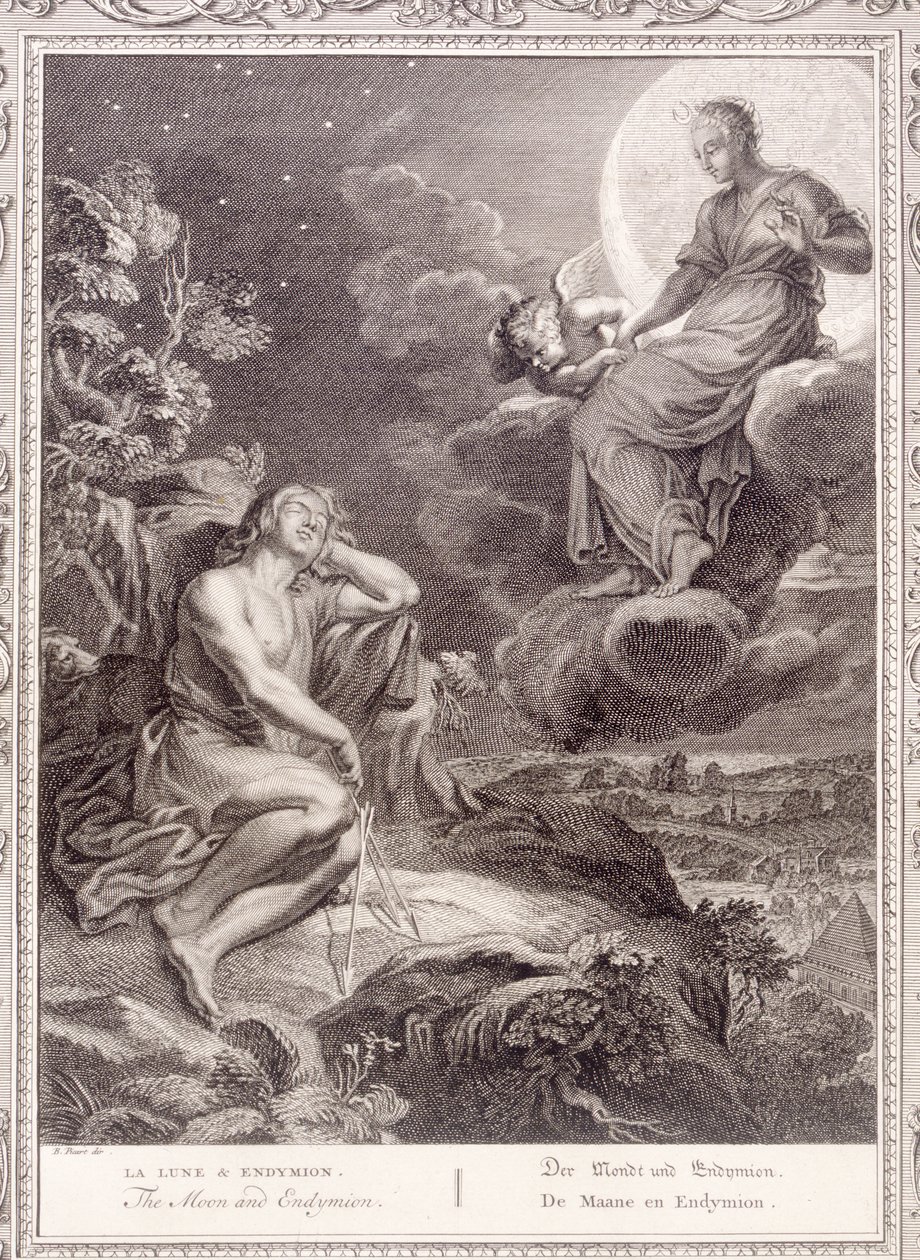 Měsíc a Endymion, 1731 od Bernard Picart