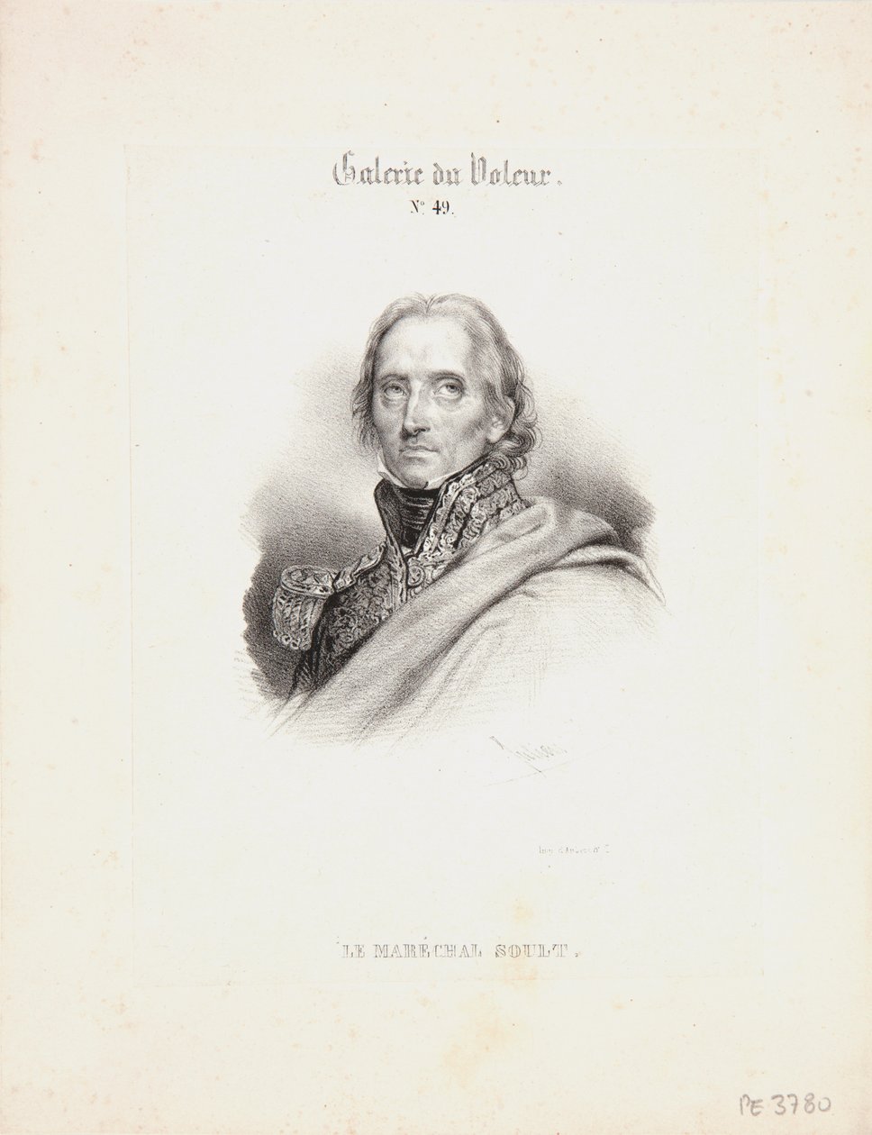Maršál Soult, kolem roku 1840 od Bernard Romain Julien