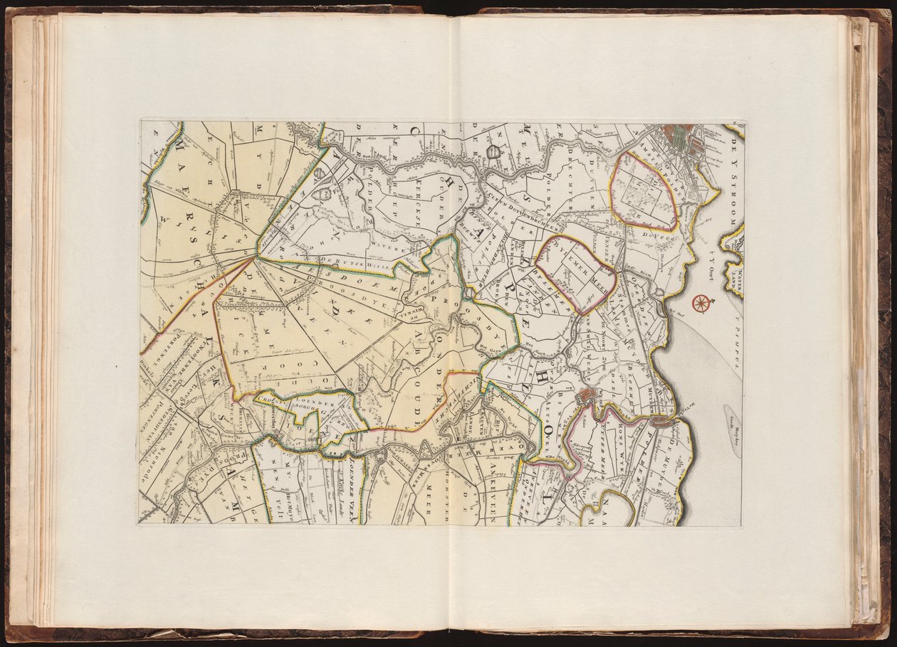 Nová mapa Lande of Utrecht podle Ordre van d