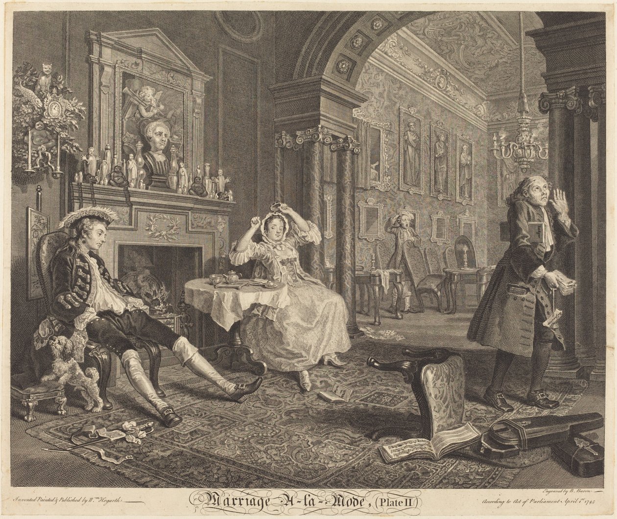 Manželství a la Režim: pl. 2, 1745. od Bernard Baron