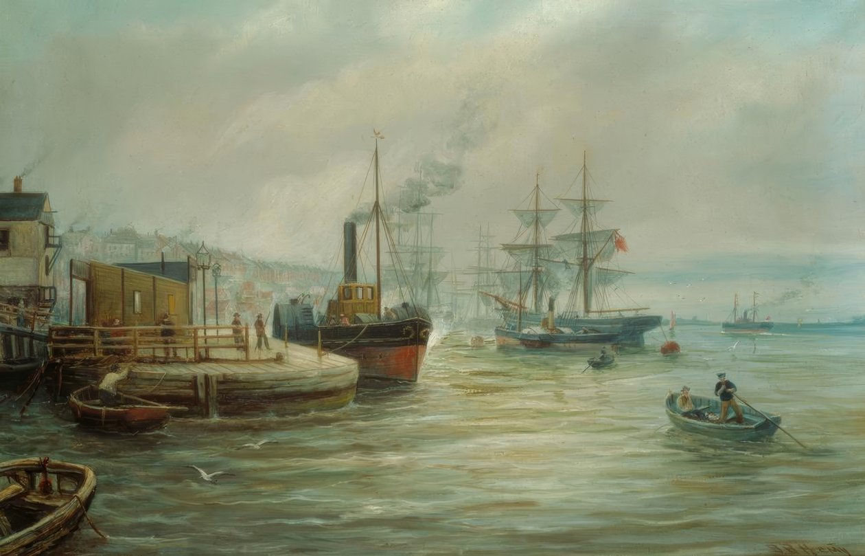 Kolesový parník a další doprava od Bernard Benedict Hemy
