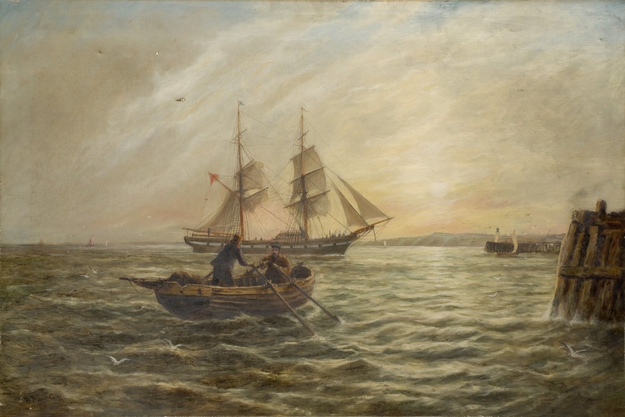 Přímořská krajina (plátno na oleji) od Bernard Benedict Hemy