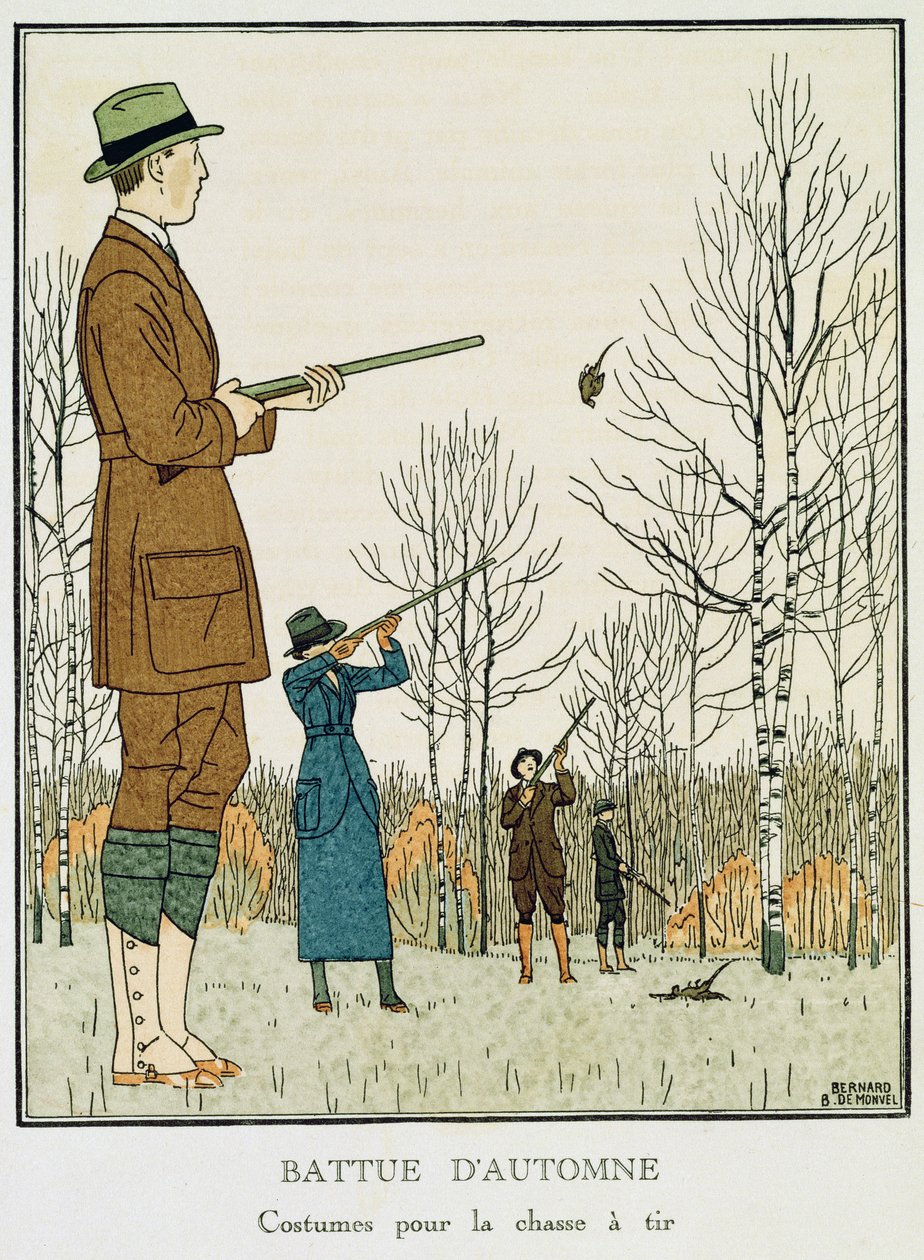 Autumn Shoot, c.1912-13 (litho) od Bernard Boutet de Monvel