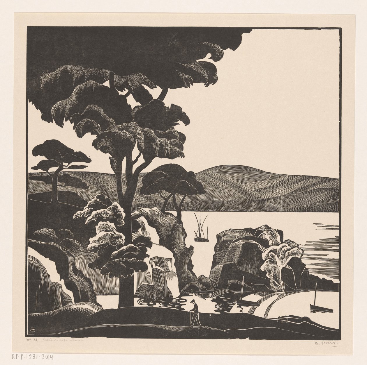 Breton Bay (původní název na objektu) od Bernard Essers (signed by artist)