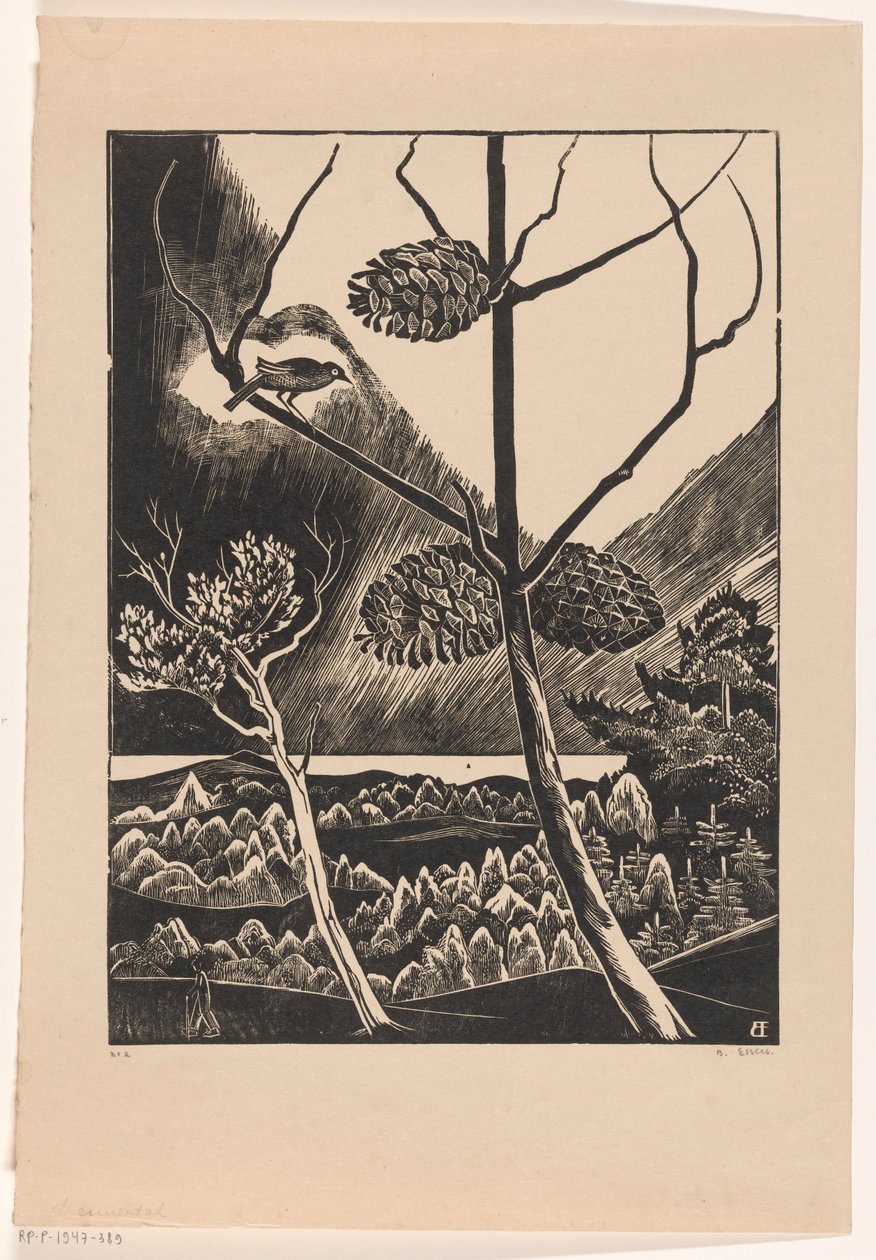 Dennentak (původní název na objektu) od Bernard Essers (signed by artist)