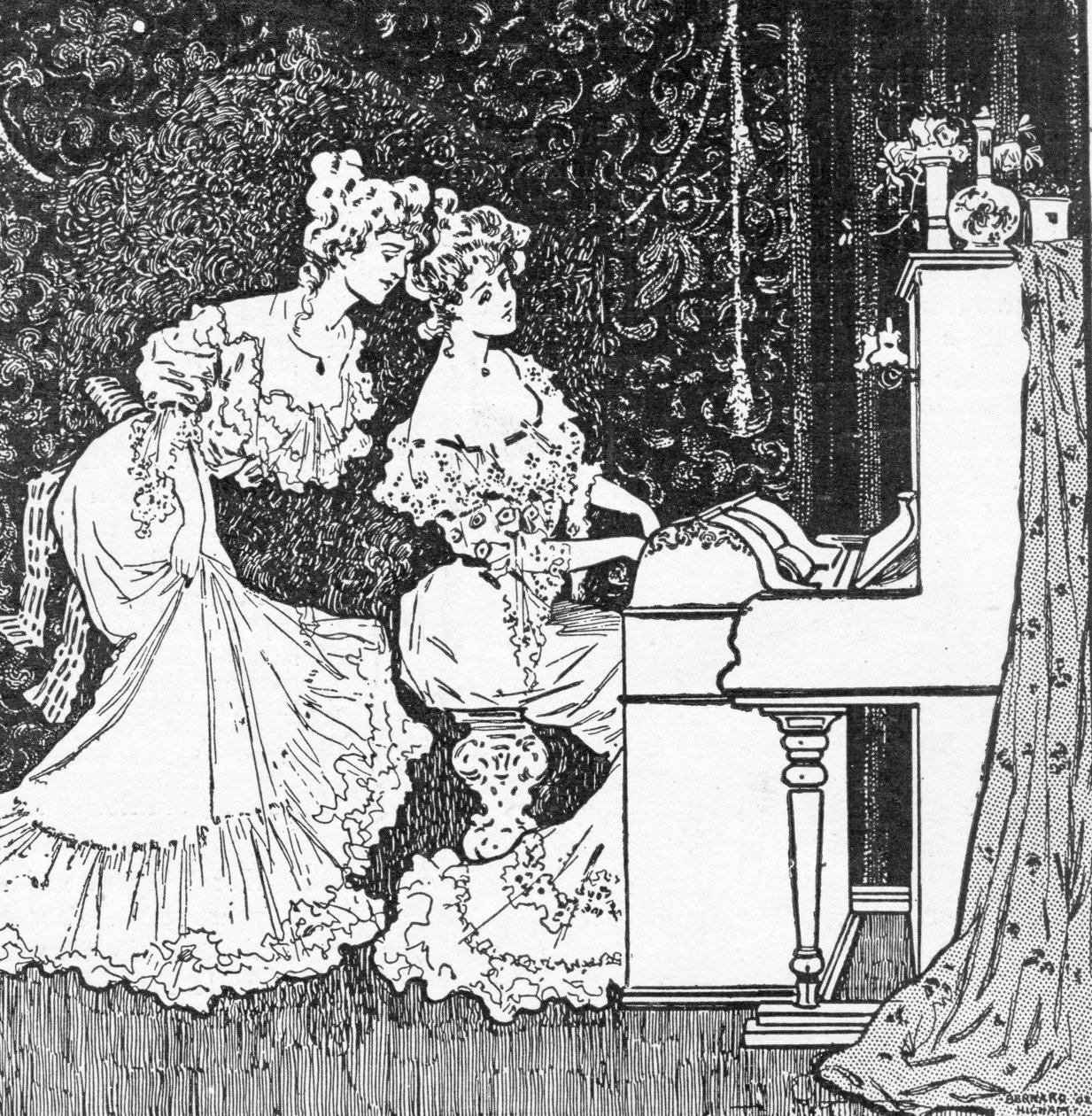 The Pianola, reklama z The Graphic, 19. července 1902 od Bernard Higham