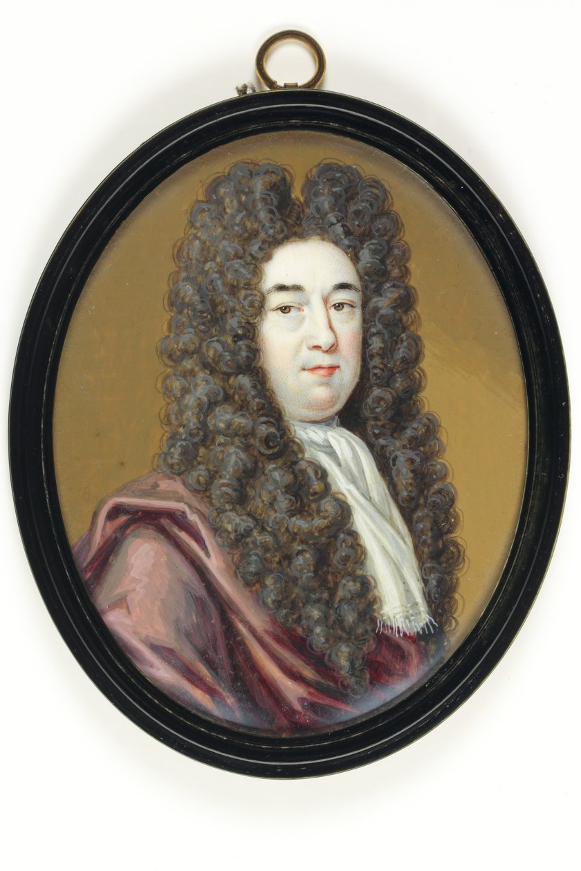 Edmund Dummer, stavební inženýr, Surveyor Of The Navy (akvarel na slonovině) od Bernard III Lens