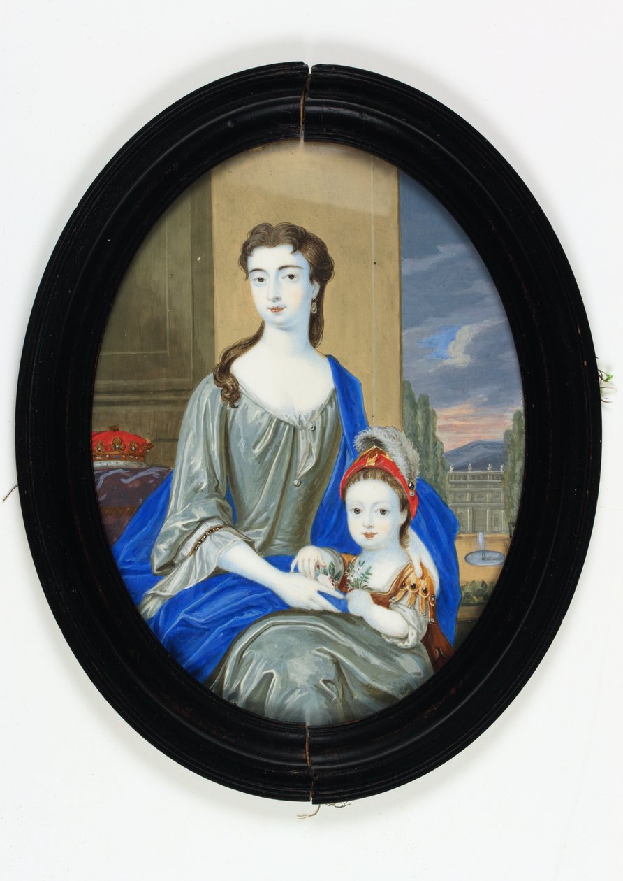 Lady Catherine Darnley, vévodkyně z Buckinghamu (smalt) od Bernard III Lens