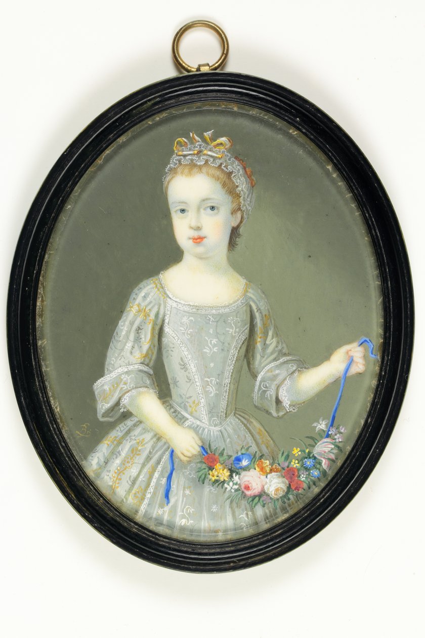 Margaret Cavendish Holles Harley, poté vévodkyně z Portlandu (akvarel na slonovině) od Bernard III Lens