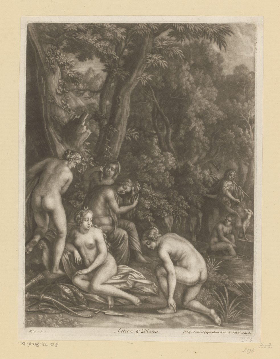 Actaeon a Diana Actaeon a Diana (titul na objektu) od Bernard Lens (I)