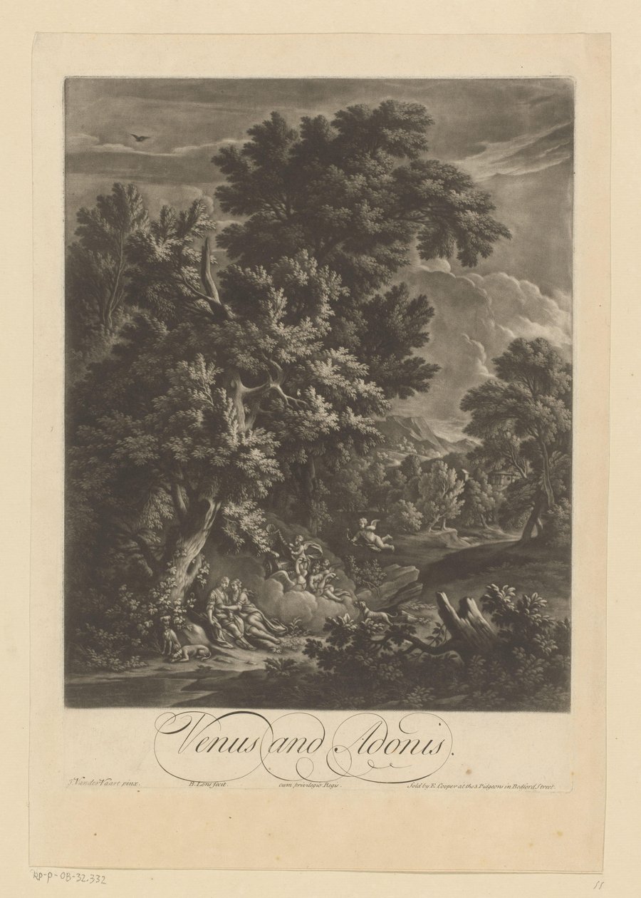 Venuše a Adonis od Bernard Lens (II)
