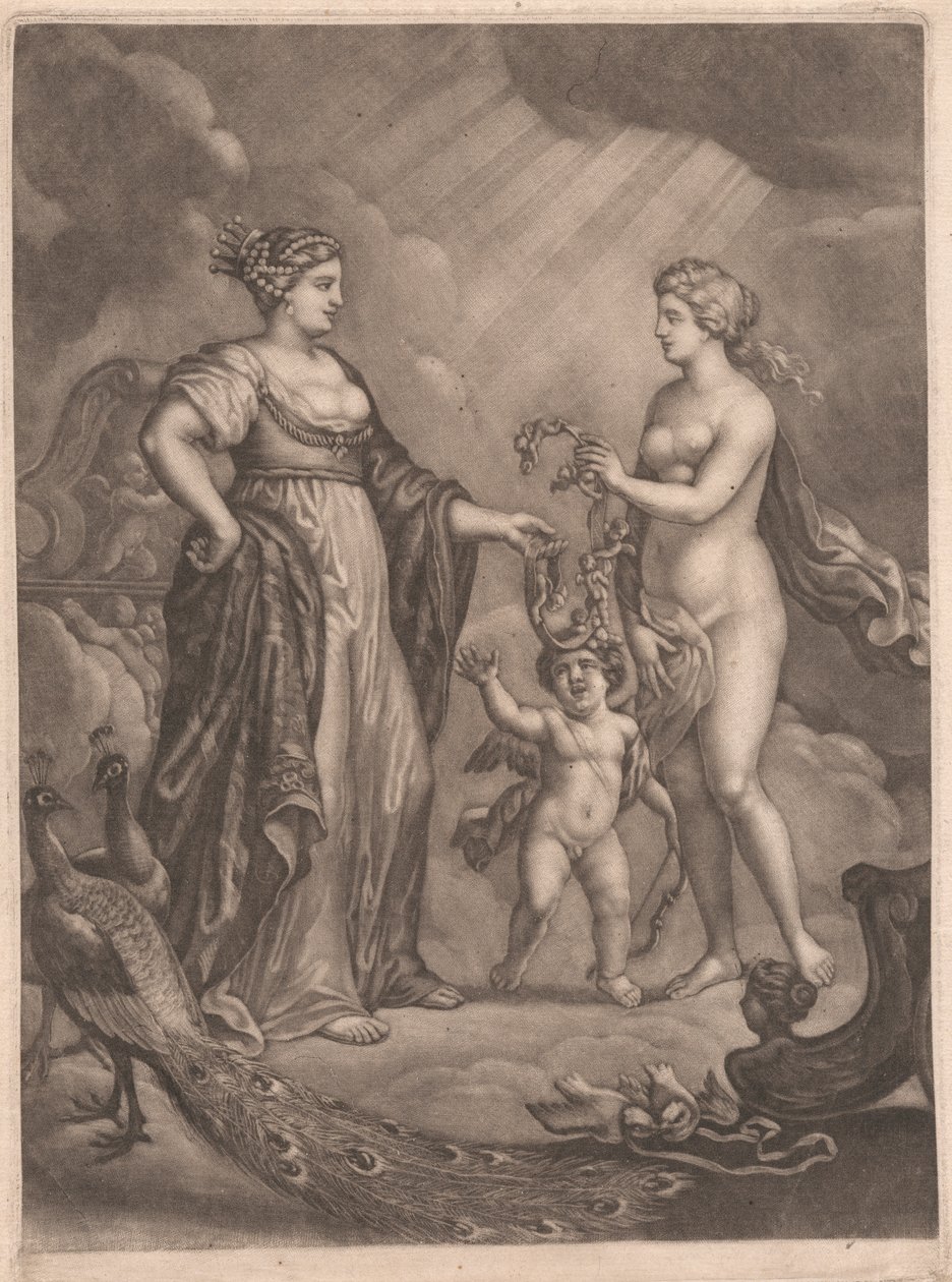 Juno, Venuše a Cupid od Bernard Lens