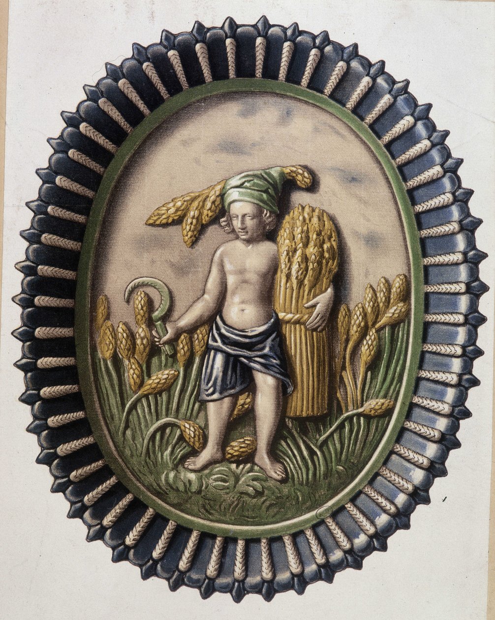Ženci - Talíř od Bernarda Palissyho od Bernard Palissy
