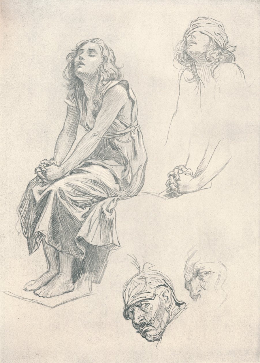 Cesta vítězství – III. etapa, c1920. od Bernard Partridge