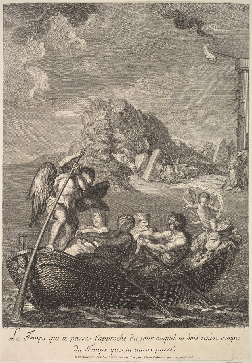 Alegorie času, 1690-1733. od Bernard Picart
