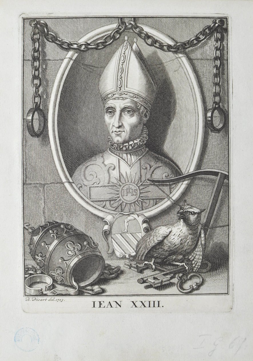 Antipapež Jan XXIII Baldassare Cossa, 1713. od Bernard Picart