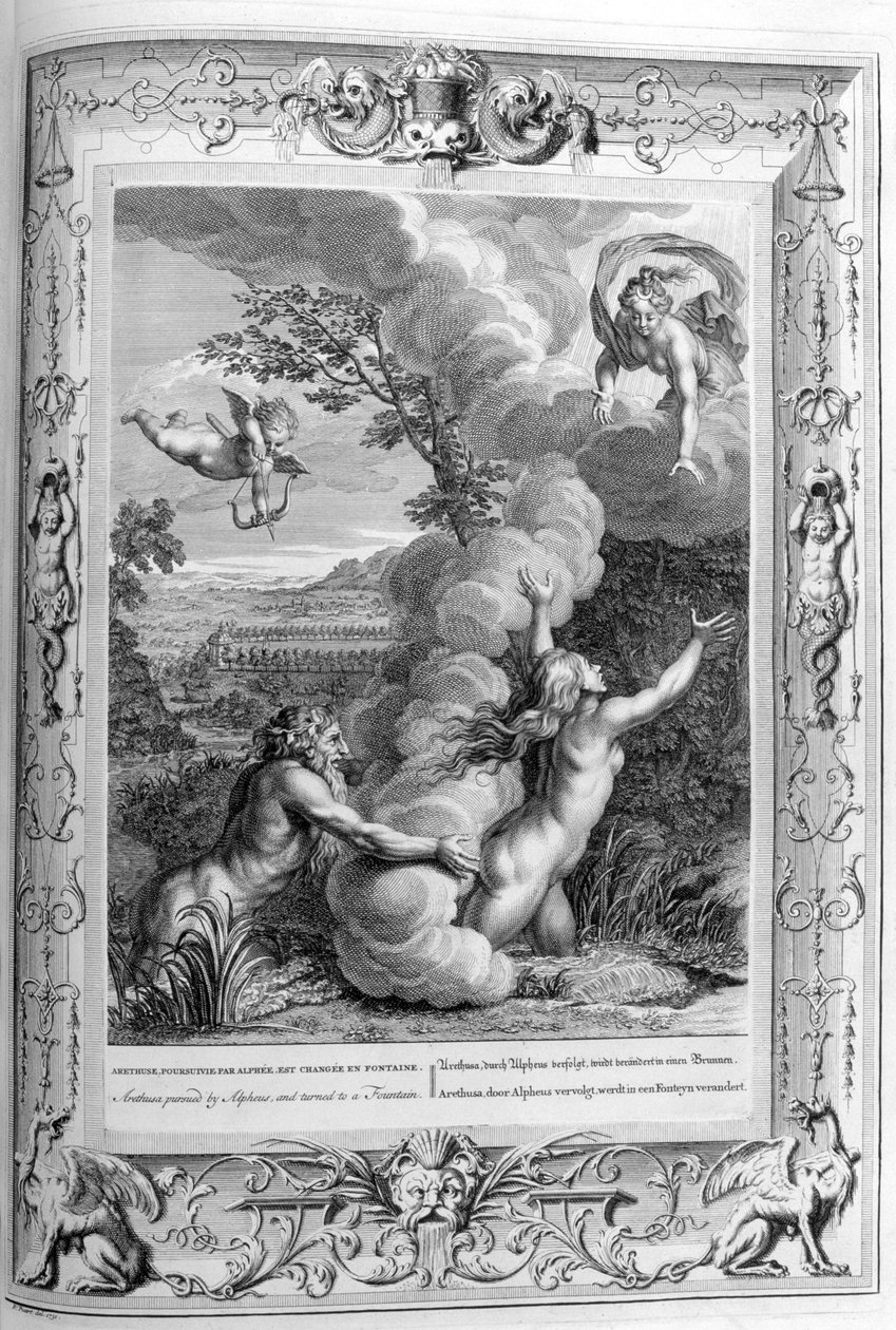 Arethusa (rytina) od Bernard Picart