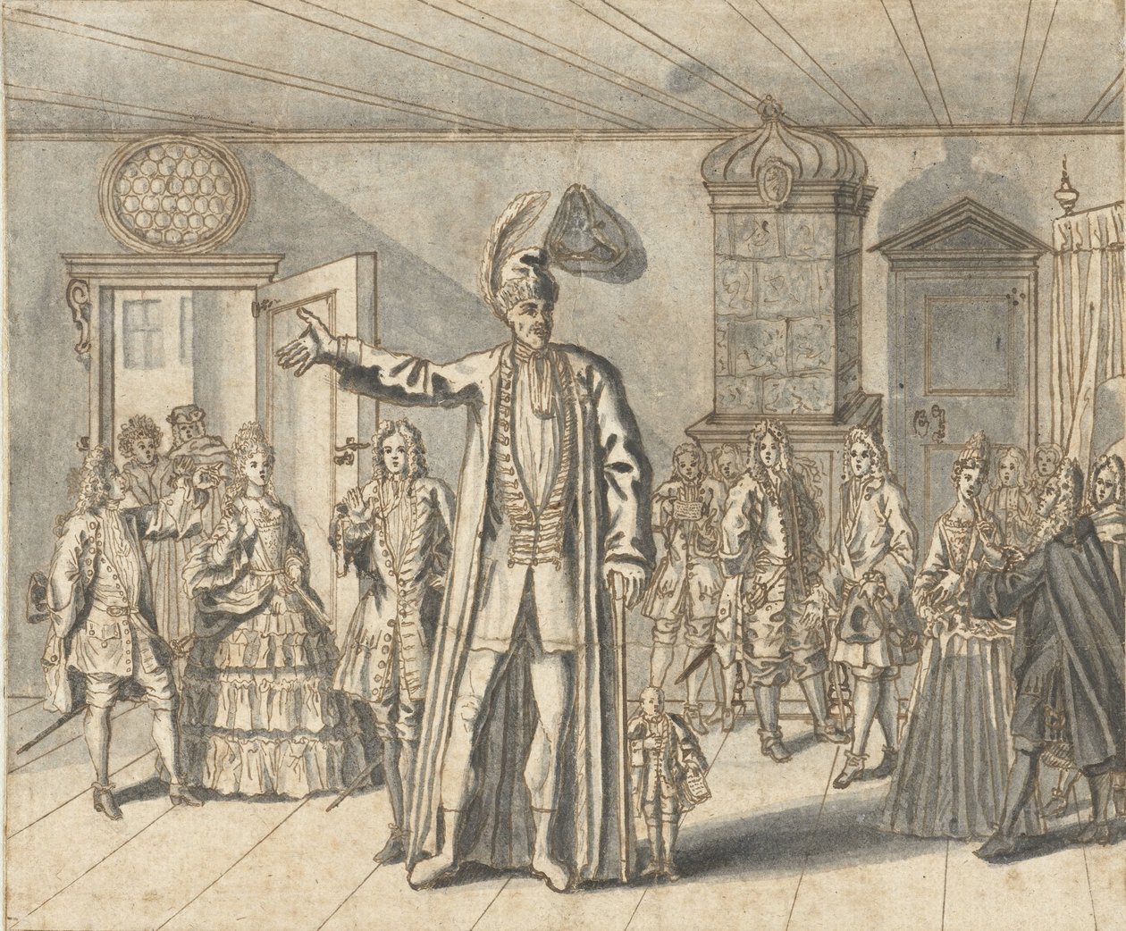 Obr Cajanus v Haarlemu od Bernard Picart